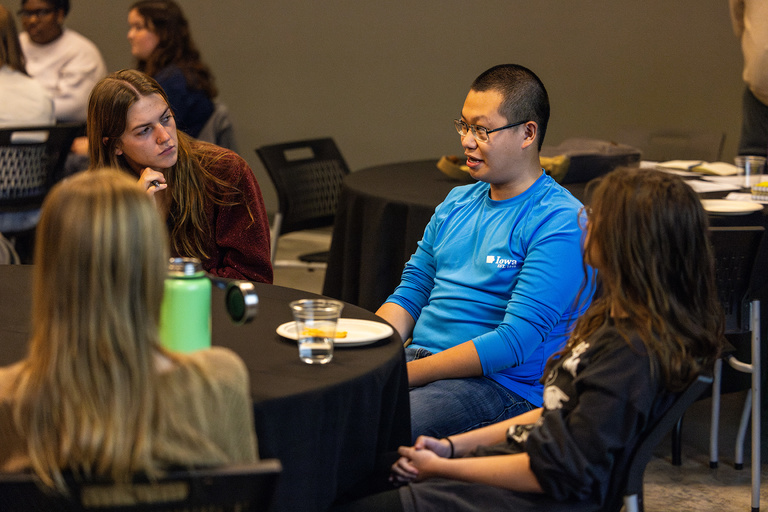 image of students conversing