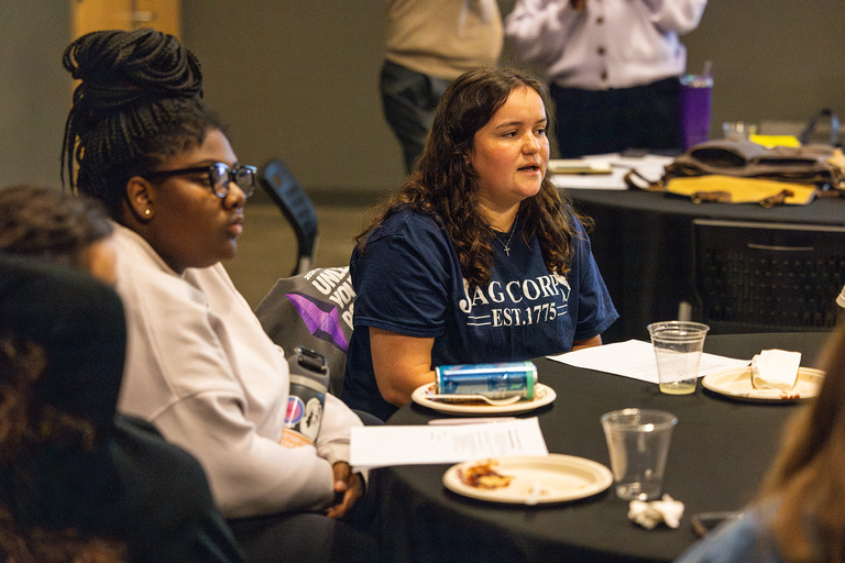 image of students conversing