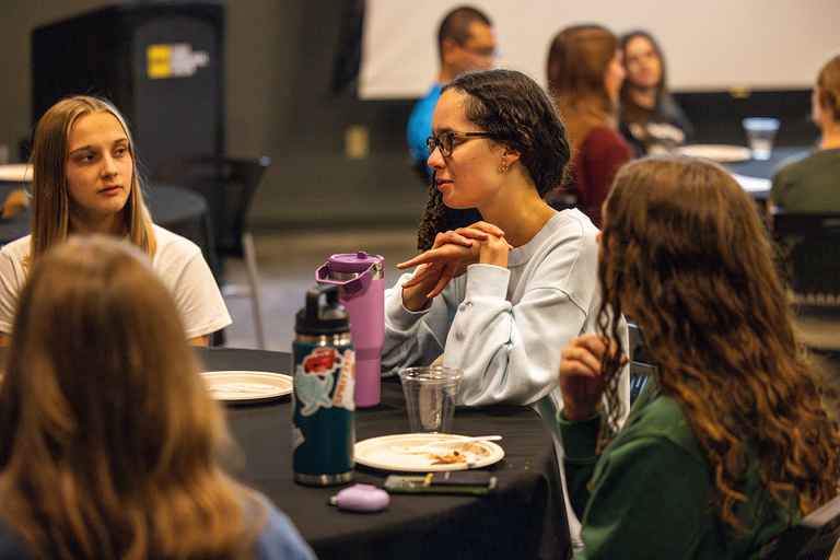 image of students conversing