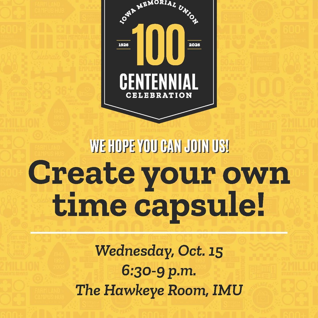 IMU Centennial Time Capsule promotional image