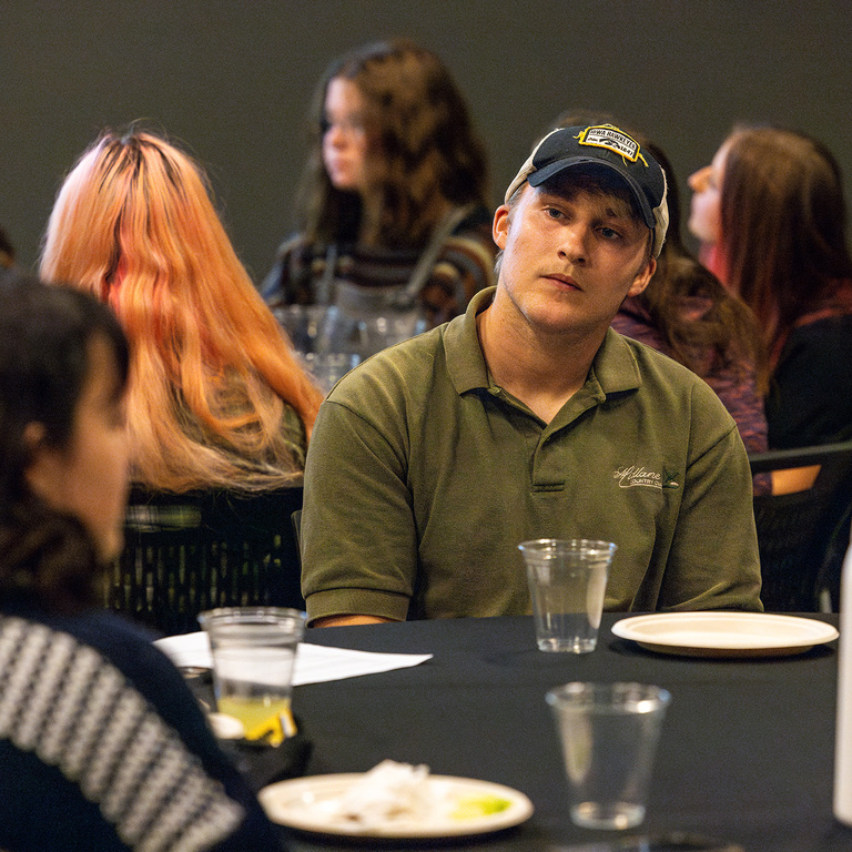 image of students conversing