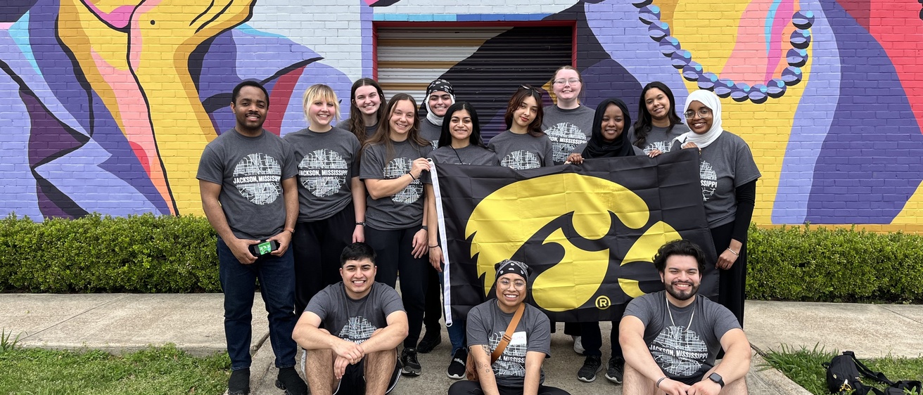 group of people at hawkeye service break